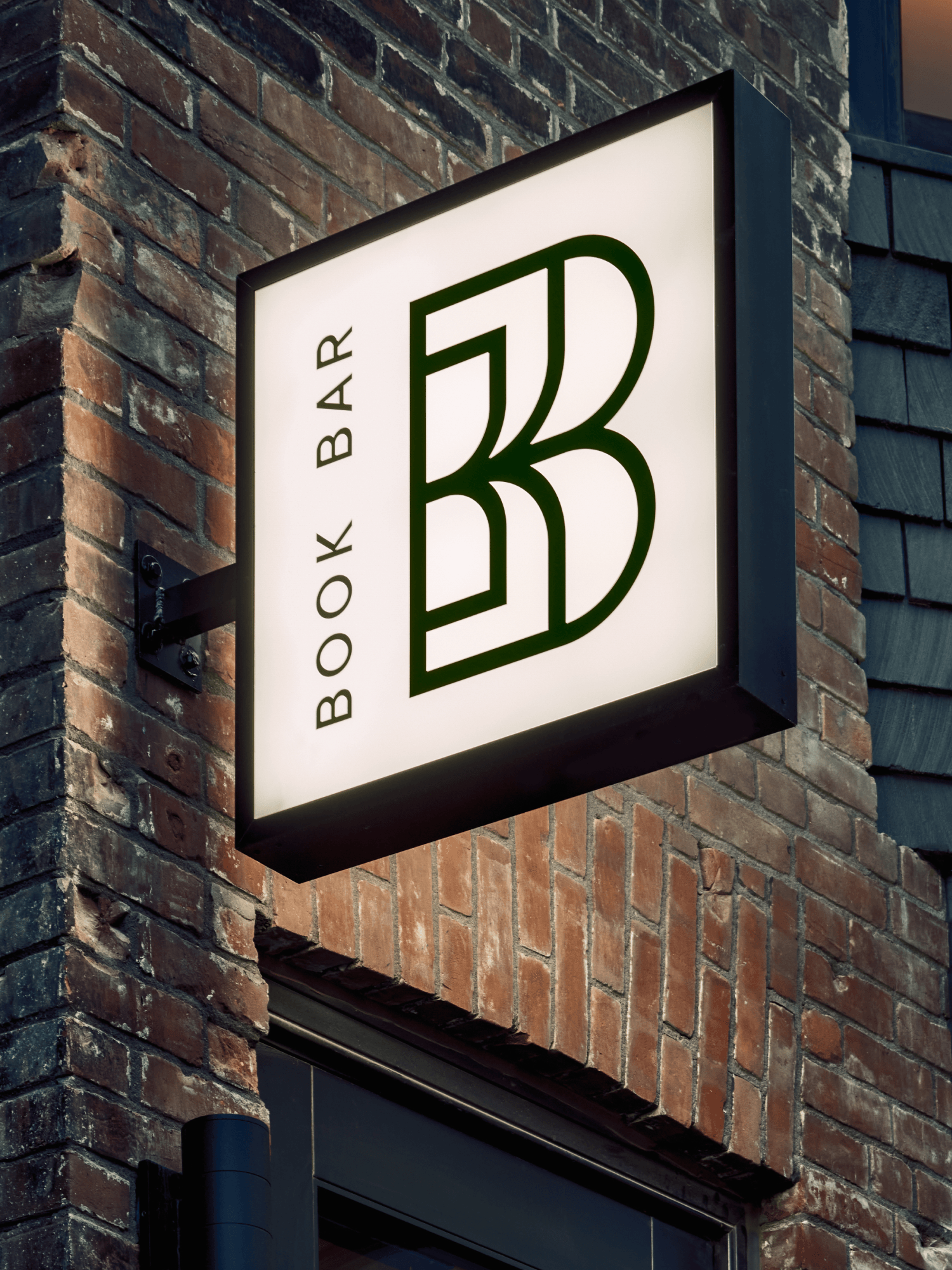 Photo of exterior Book Bar signage
