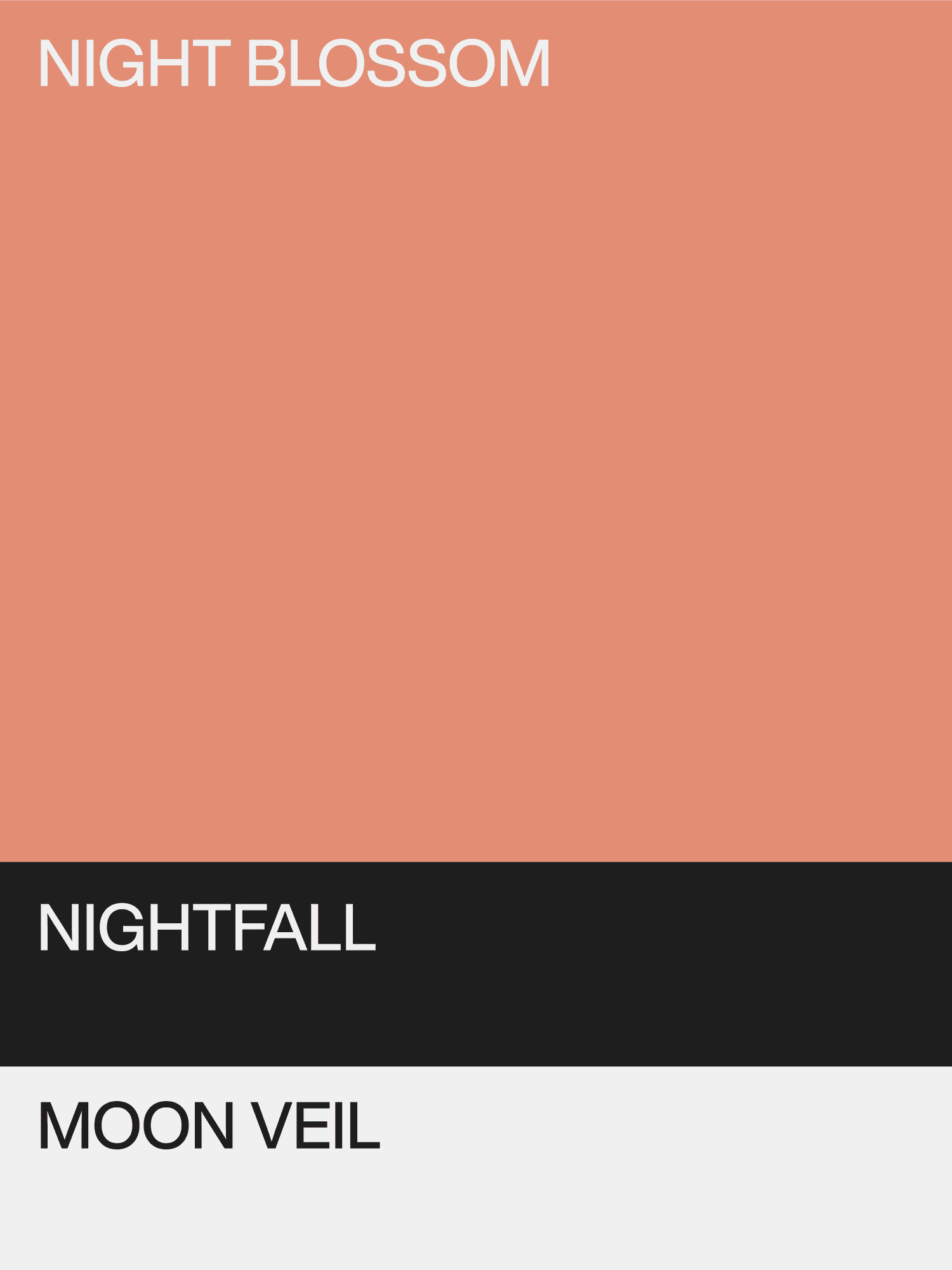 Midnight Garden colours