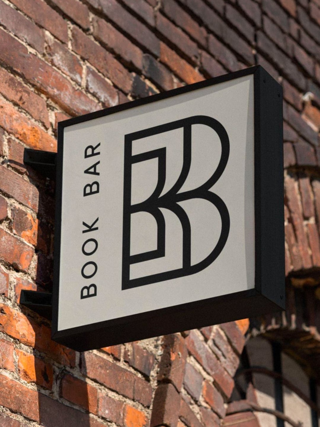 Book Bar exterior blade sign.